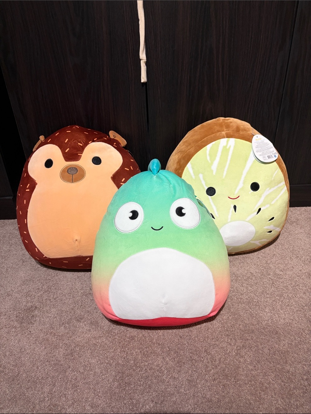 A set of three Squishmallows